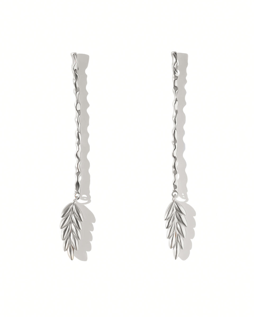 Срібні сережки Колоски