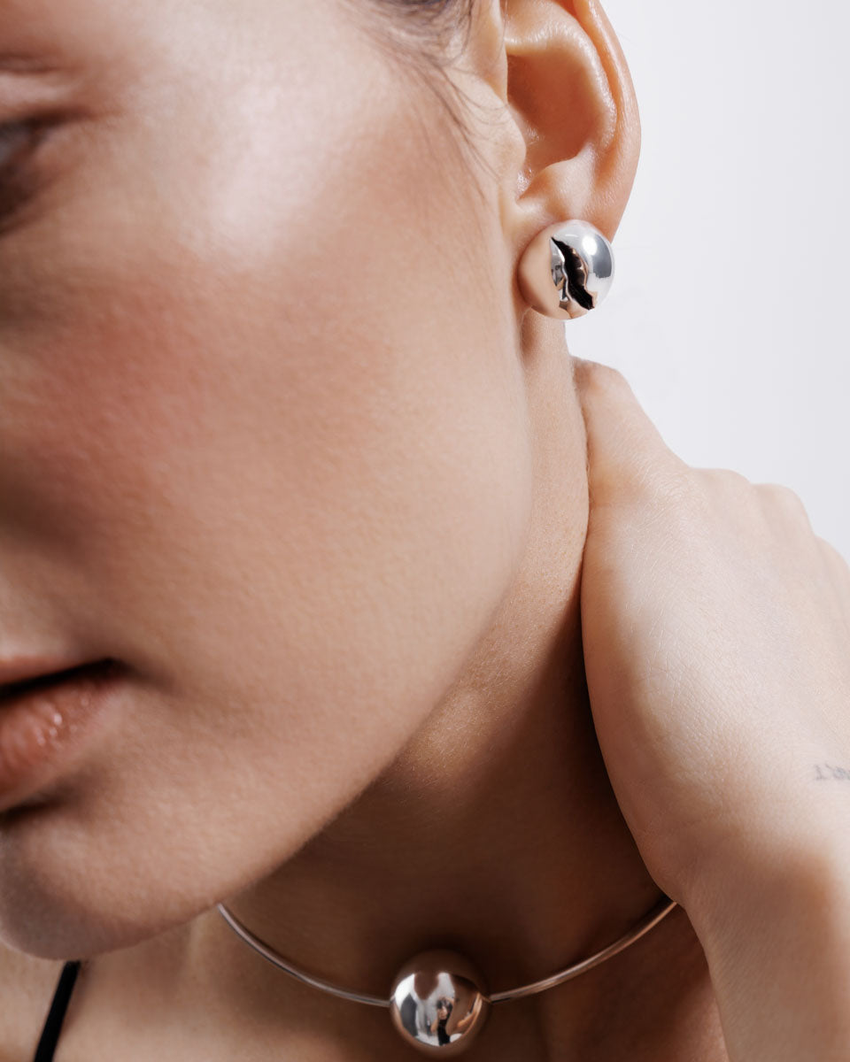 Срібні сережки Кулі