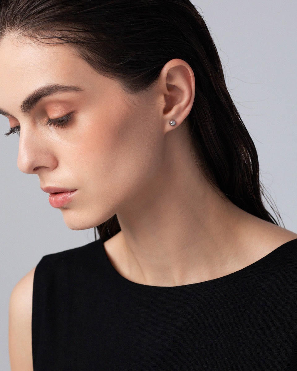 Асиметричні срібні сережки THE RYTM