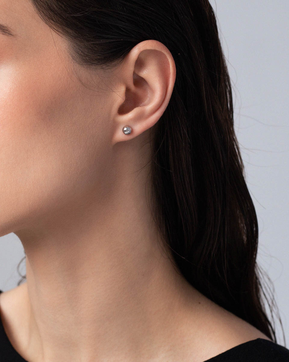 Асиметричні срібні сережки THE RYTM