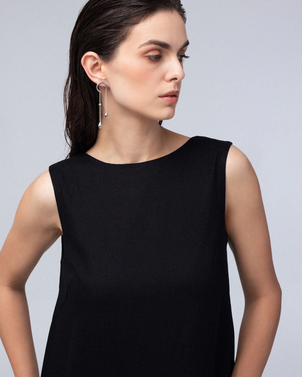 Асиметричні срібні сережки THE RYTM