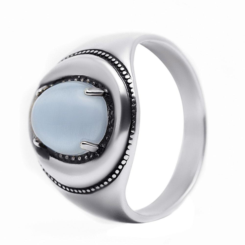 Срібний набір сережки та каблучка з улекситом, Серебряный набор серьги и кольцо с улекситом, Кольцо серебряное женское с серым улексит овальной формы