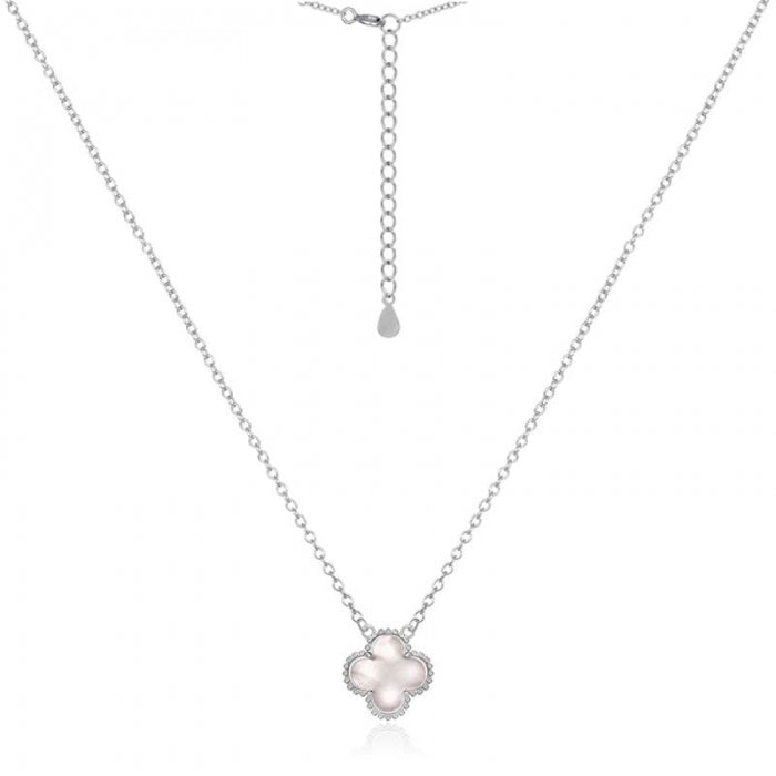 Жіноче срібне кольє з перламутром, Женское серебряное колье с перламутром