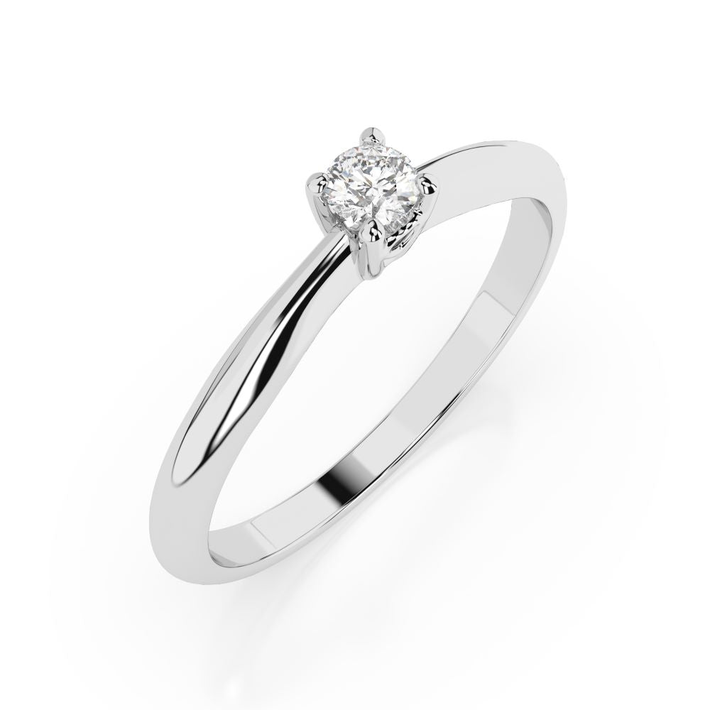 Золота каблучка з діамантом