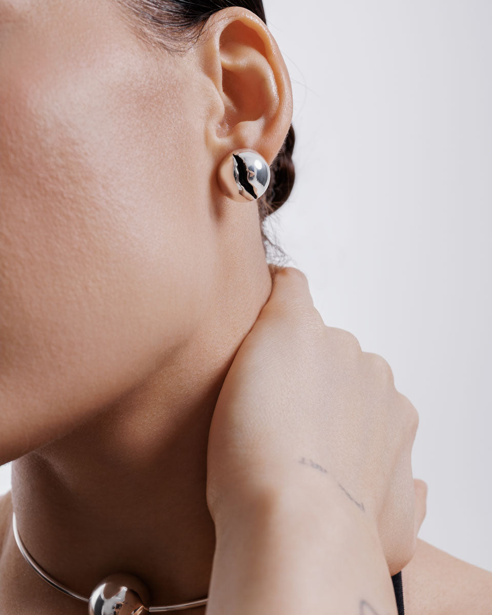 Срібні сережки Кулі