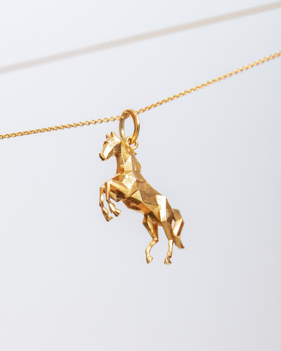 Срібне кольє з позолотою FlameHorse