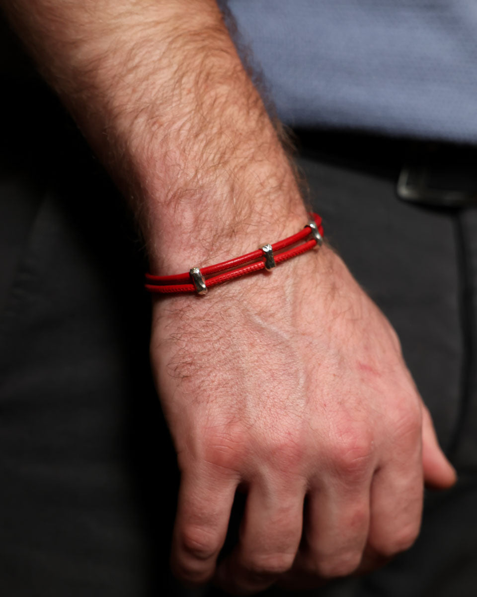 Червоний Wish Bracelet для чоловіків