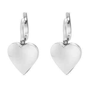Срібні сережки з підвіскою "Серця", Серебряные серьги с подвеской "Сердца"