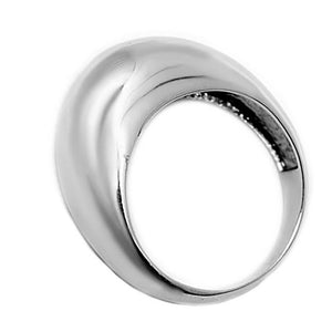 Срібна каблучка без вставок, Серебряное кольцо без вставок родированое