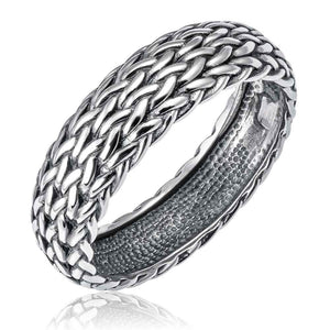 Срібний перстень чоловічий чорнений, Мужской серебряный перстень черненый с узором в рубчик