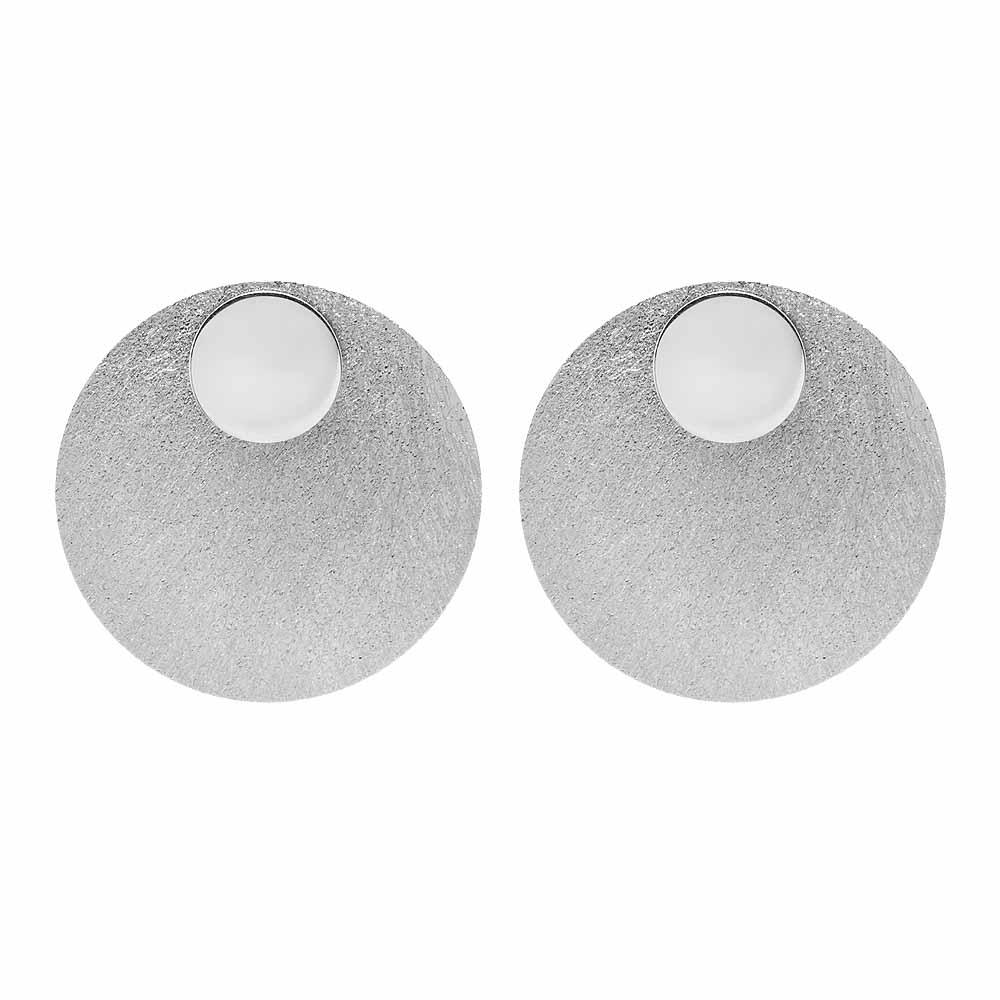 Срібні сережки з матовим покриттям, Серебряные серьги с подвесками с матовым покрытием