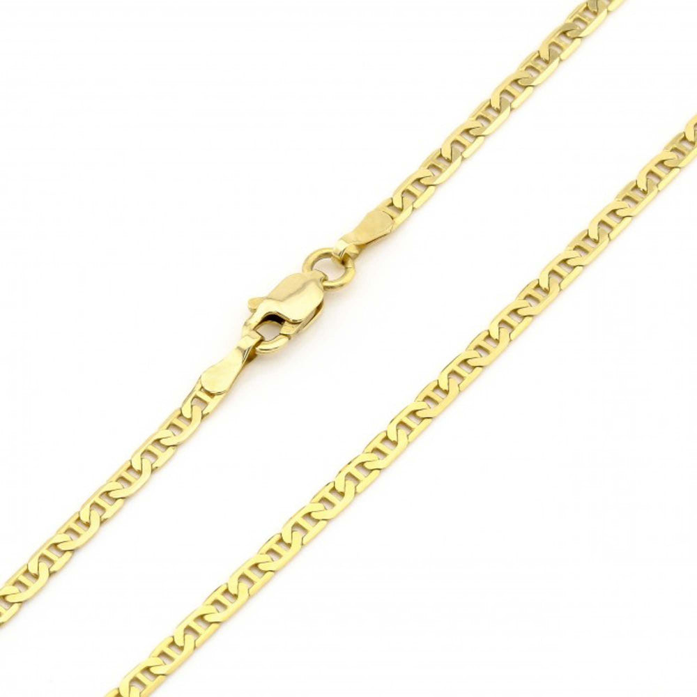 Золотий ланцюжок плетіння барлі з жовтого золота (2.5 мм), Купить цепочка из лимонного золота недорого, с гарантией