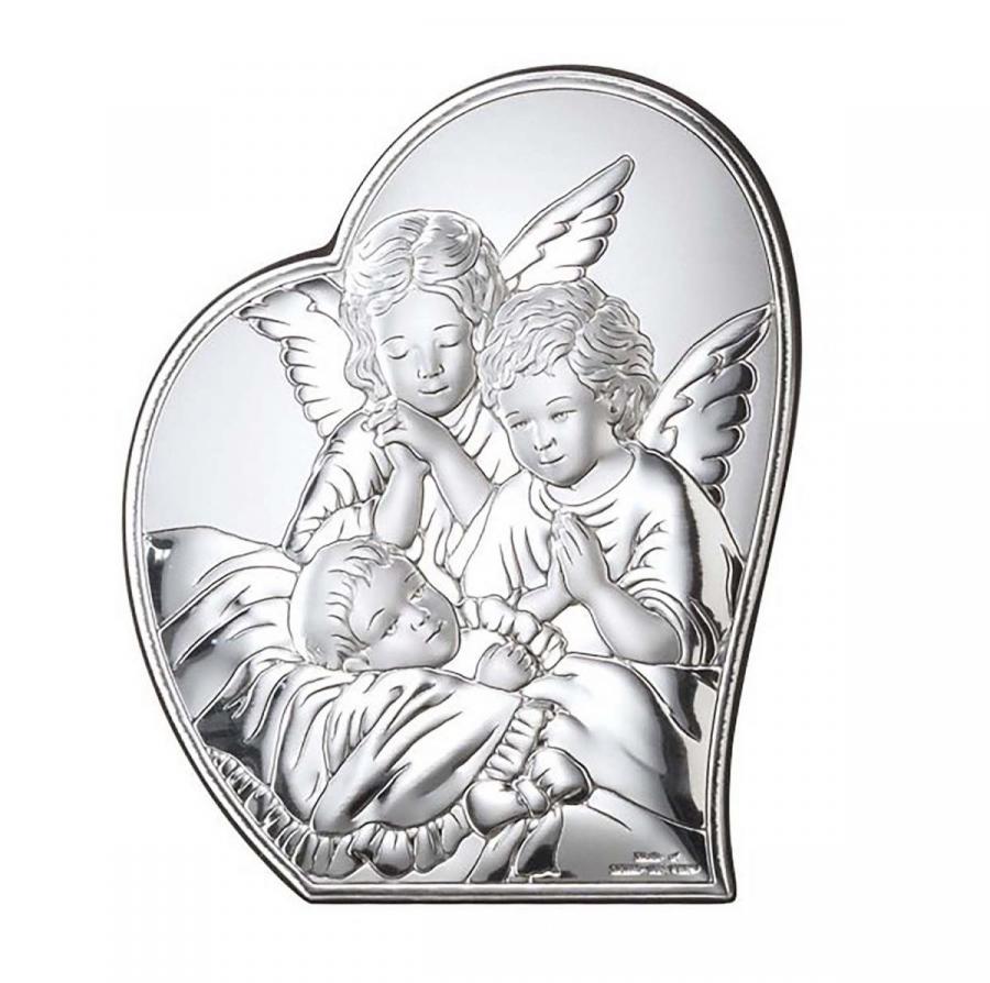 Срібна ікона Ангела охоронця, Серебряная икона Ангел хранитель