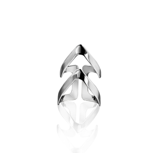 
            
                Завантажити зображення в Галерею, Срібна каблучка геометричної форми, Серебриное кольцо геометрической формы 
            
        