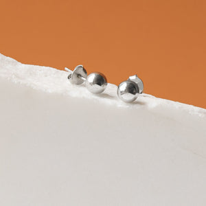 Срібні сережки кульки, Серебряные серьги гвоздики шарики