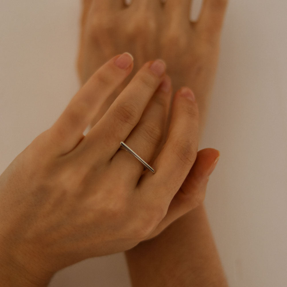 Срібна каблучка мінімалізм, Серебряное кольцо минимализм